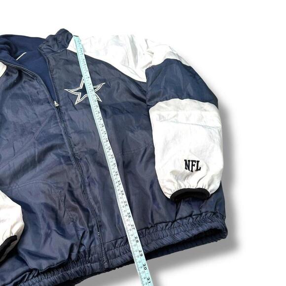 Rare! Vintage NFL Dallas Cowboys Reversible Jacket Men XL Fleece Y2K Star Logo - Picture 11 of 12